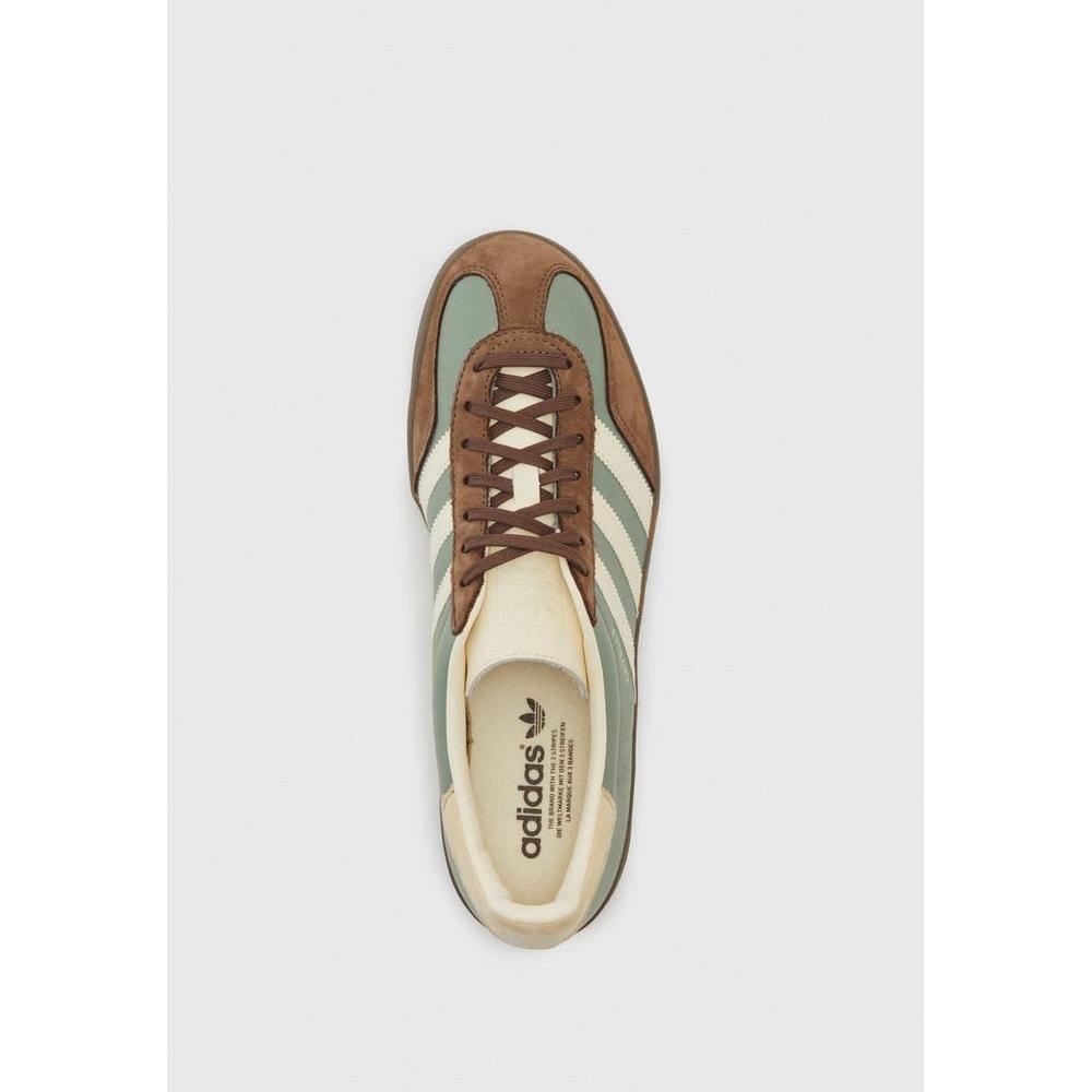 Adidas Gazelle Indoor Men's Size 4.5 US Silver Green/Cream/Earth Strata IH5473 - Picture 4 of 8